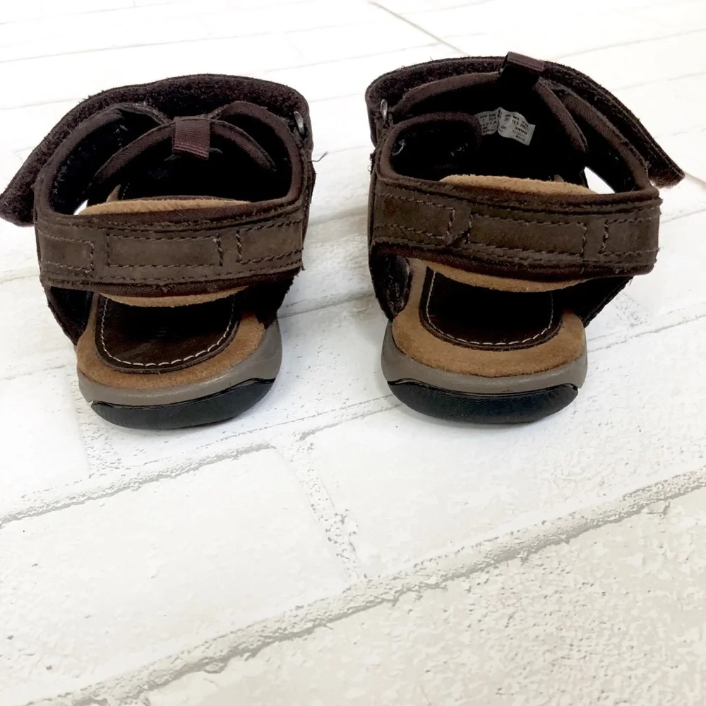 Timberland Kids Earthkeepers Brown Leather Sport Sandals Boys Size 1 Little Kid